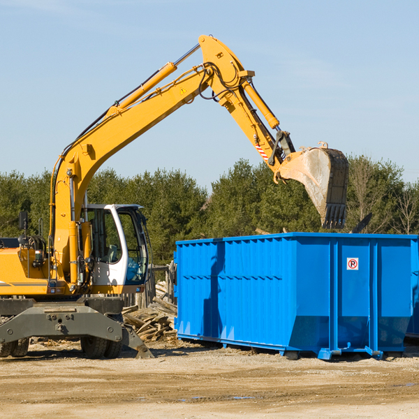 are there any restrictions on where a residential dumpster can be placed in Saratoga